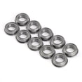 thumbnail image 3 of Uadme Rodamientos De Bolas con Bridas, 10 Piezas MF106ZZ Mini Rodamiento De Bolas Blindado De Metal De Acero Inoxidable 6x10x3 Mm, 3 of 8