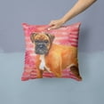 thumbnail image 2 of Carolines Treasures BB9727PW1414 German Boxer Love Fabric Decorative Pillow  14Hx14W multicolor, 2 of 4