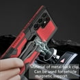 thumbnail image 5 of Allytech Galaxy S23Ultra 6.8" Case Stand, Military Grade Protection Compatible with Magnetic Car Mount Anti-slip Back Bucket Shockproof Case for Samsung Galaxy S23 Ultra - Red, 5 of 8