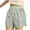 Mint Green, variant on Zkozptok Women's Striped Stretchy High Waist Shorts Color Block Folded Hem Lounge Pants Summer Baggy Beach Outfit
