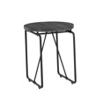 thumbnail image 3 of Modern 3 Piece Coffee Table Set with Side Tables, Metal Base, Charcoal- Saltoro Sherpi, 3 of 5