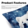 thumbnail image 2 of Polar Bear Inserts with Chair Pillow Covers - Set of 2, Unique Patterns, Various Sizes 16x16, 18x18, 20x20 Inches for Home Decor and Special Occasions, 2 of 6