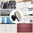 thumbnail image 5 of 4 Pcs Cabinet Handle Drawer Pulls Colorful Floral Pattern Knobs with Screws Square Furniture Office Cabinet Knob Decoration, 5 of 7