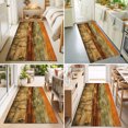 thumbnail image 5 of Abstract Art Washable Runner Rugs 2'x6', Terracotta Orange Textured Landscape Rustic Country Washable Runner Rug Non-Slip Sturdy Edge Binding Carpet for Bedside Hallway Runner Kitchen Galley, 5 of 9