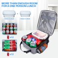 thumbnail image 4 of GFDYREE Lunch Box for Men Women Adults, Insulated Small Lunch Bag for Work Office Travel - Reusable Portable Handbag Lunchbox, Reusable Portable Soft Lunchbox for Men Women Adult, Grey, 4 of 7