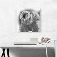 thumbnail image 2 of ARTCANVAS Polar Bear Modern Art Home decor Canvas Art Print - Size: 18" x 18" (0.75" Deep), 2 of 9