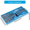 thumbnail image 5 of 40pc Versatile Tap and Die Set Thread Repair Tool High Performances Tap And Die Kit For Versatile Threading Applications, 5 of 12