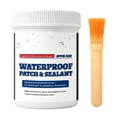 thumbnail image 2 of Lenkho Clear Waterproof Patch & Sealant With Applicator Brush, UV & Chemical Resistant Liquid Rubber Seal Coating for Roof, Pipe, Wall Cracks & Indoor Outdoor Leak Repair, 2 of 8