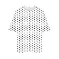 thumbnail image 6 of Scyoekwg Womens Short Sleeve T Shirts Round Neck Oversized Tee Loose Polka Dots Print Trendy Lightweight Blouses (White,XXXXL), 6 of 6