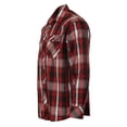 thumbnail image 4 of Gioberti Men's Western Plaid Long Sleeve Shirt with Pearl Snap-on, 4 of 4