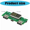 thumbnail image 3 of 18650 Charging Board Double USB Output Mobile Power Module 5V 2.4A/2A 1A with Overcharge and Shortcircuit Protections, 3 of 9
