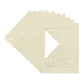 thumbnail image 3 of Off White Canvas Picture Frame Mat for 8x10 Frames - Fits 5x7 Photos - 10 Mats, 3 of 7