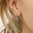 thumbnail image 3 of My First Dangle Hearts Kids / Girls Earrings Screw Back - Sterling Silver, 3 of 7