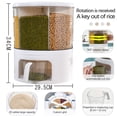 thumbnail image 4 of Dispensador de alimentos giratorio de almacenamiento multifuncional aseado para cereales, nueces, arroz Sunnimix Dispensador de cereales giratorio, 4 of 8