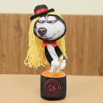 thumbnail image 1 of Husky Shaking Head Dancing Car Ornament Battery Powered Dashboard Decor Toy Gift For Kids, 1 of 2