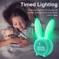 thumbnail image 5 of Reloj despertador con luz YONGSHENG conejo para niños lámpara de noche creativa función de repetición luz nocturna temporizada, 5 of 5