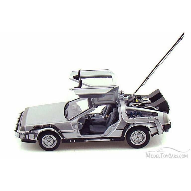 Back to the Future DeLorean Time Machine, Silver - Welly