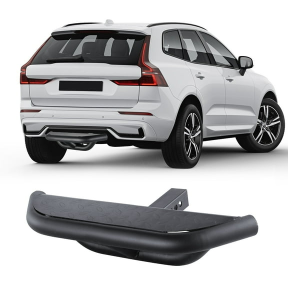 VEVOR Hitch Step for 2 Inch Receiver, Strong Steel Construction with 350 LBS Load Capacity, Rear Bumper Guard Protector with Pin Lock and Stabilizer, Universal Fit for Truck, SUV, Pickup, Trailer