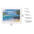 thumbnail image 2 of Hanalei Honeymoon (Ka&nbsp;Mahina&nbsp;Meli Hanalei) - Kauai Hawaiʻi - From an Original Watercolor Painting by Janet Stewart - Japanese Unryu Rice Paper Art Print (Unframed) 12 x 16 in, 2 of 4