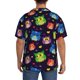 thumbnail image 3 of Balery Owls And Hearts Camisa Casual de Manga Corta con Botones para Hombre, Texturizada, Estilo Cubano, para Playa, Verano-Large, 3 of 5