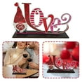 thumbnail image 4 of Valentine's Day Wooden Ornament, Romantic Love Heart Centerpieces, Happy Valentine's Day Desktop Decoration, Freestanding Wooden Table Love Heart Decoration 7.9x4.5 Inch (1Pcs), 4 of 8