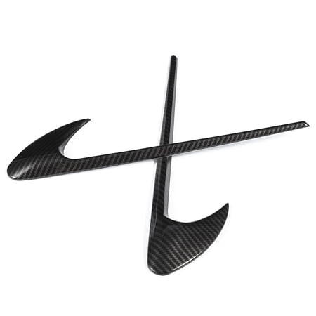 YAHHU Carbon Fiber Style Car Fender Stickers Decoration, Universal Auto Side Fender Trim Replacement Accessories, Fits for Mercedes Benz C E S CLS Class W205 W213 W222 C257 C43 C63 E43 E63, 2 Pieces