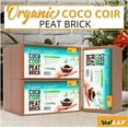 Compressed Coco Coir, 60 Pack Organic Coconut Coir, 1.4 Lbs Coco Coir