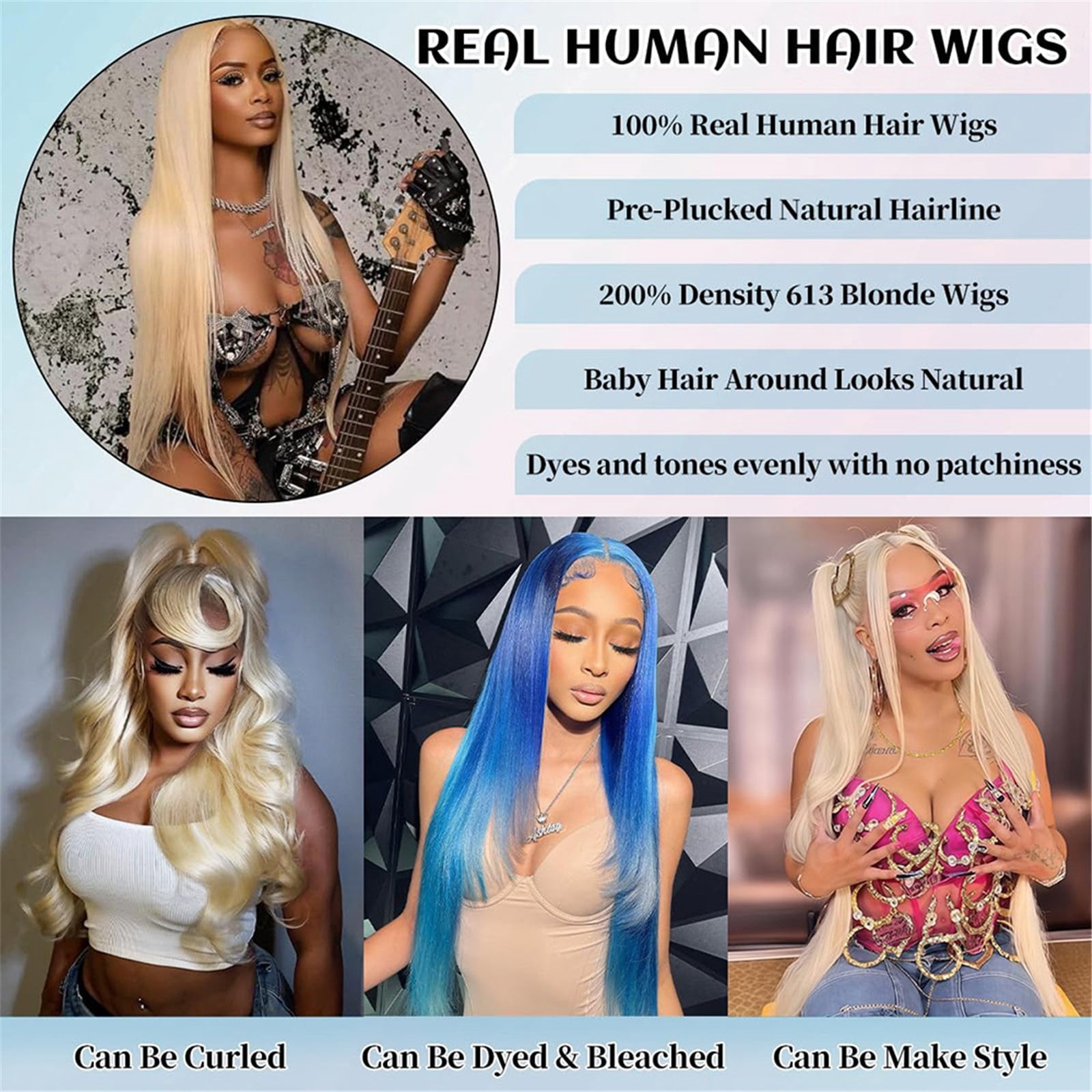 Lace Front Wig Human Hair 4x4 HD Transparent Straight Pre Plucked for Women,250 Density