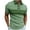 Green, variant on UVEASISHA Mens Quarter Zip Golf Shirts,Men's Short Sleeve Muscle Polos Shirt 2025 Lapel Collar Casual Slim Fit Tshirts Half Zip Printed Golf Shirts,Green M