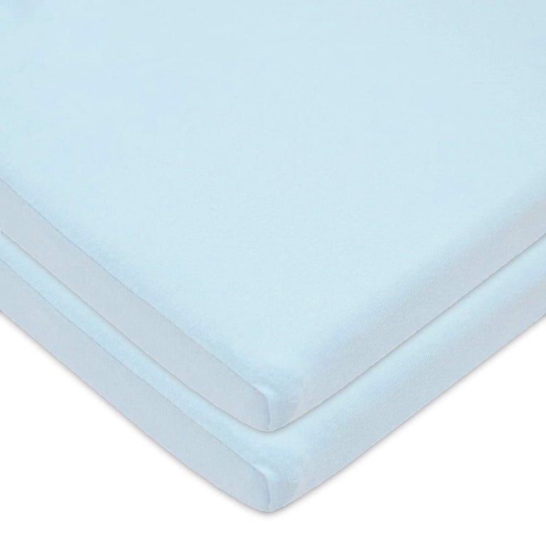 American Baby Company Fitted Bassinet Sheets, 2-Pack, Blue photo 7