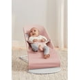 thumbnail image 5 of BabyBjorn Bouncer Bliss, Light Gray Frame, 3D Jersey, Dusty Pink, 5 of 5