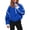 1# Blue, variant on Huankd Womens Fleece Zip Up Jacket Fuzzy Sherpa Jacket Casual Teddy Coats Winter Outerwear with Pockets Black M