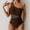 B258 Coffee women swimsuit clearance under $5, variant on Women Swimsuit under $5! Xqxayjr Women One Shoulder Tummy Control Swimsuits One Piece Slimming Modest Bathing Suit Mesh Double Strap Swim Suits Swimwear