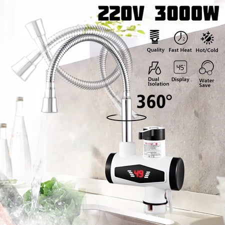 3000W Electric Heating Water Tap Instant Hot Water Heater Faucet Home  Bathroom | Walmart Canada