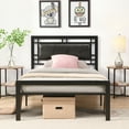 thumbnail image 2 of Twin Size Metal Bed - , Silent Bedroom Piece, Black Modern Choice,, 2 of 7