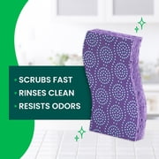 Scotch-Brite Odor Resist Scrub Sponges, Non-Scratch, Rinses Clean, 3 Pack