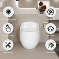 thumbnail image 5 of 1-Piece 1.28 GPF Single Flush Egg Shape Toilet in Glossy White, 5 of 25