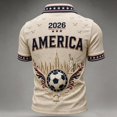 thumbnail image 5 of 2026 New USA Soccer Jersey Men United States National Team Shirt, United States Jersey Soccer, Resistant Crew Neck Short Sleeve Football Tee for Sports Casual Daily Use for Adult(Wine, M), 5 of 5