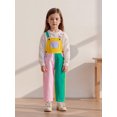 thumbnail image 5 of BemeyourBBs Kids Toddler Baby Boy Girl Denim Overalls Jumpsuit Contrast Color Sleeveless Square Neck Full Length Bib Overall Romper with Adjustable Shoulder Strap, 5 of 9