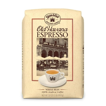 Gaviña Old Havana Espresso Whole Bean Coffee, Medium-Dark Roast, Nutty and Sweet, 32 oz Bag Visit the Gavina Store