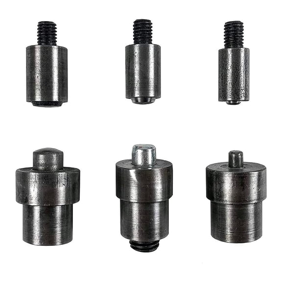 Hand Press Heavy Duty Eyelet Grommet Machine Punch Tool Kit with 3 Dies #0/2/4 and 1500 Pcs Silver Grommets Hole