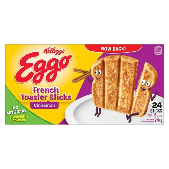 Kellogg’s Eggo French Toaster Sticks Cinnamon 270g, Eggo French Toaster Sticks