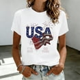 thumbnail image 2 of ibiyuan Usa 250th Anniversary Shirt Womens T Shirts Graphic Crew Neck 250 Anniversary Usa Short Sleeve Clothes Independence Day Funny Shirts Cute Tops for Women, 2 of 4