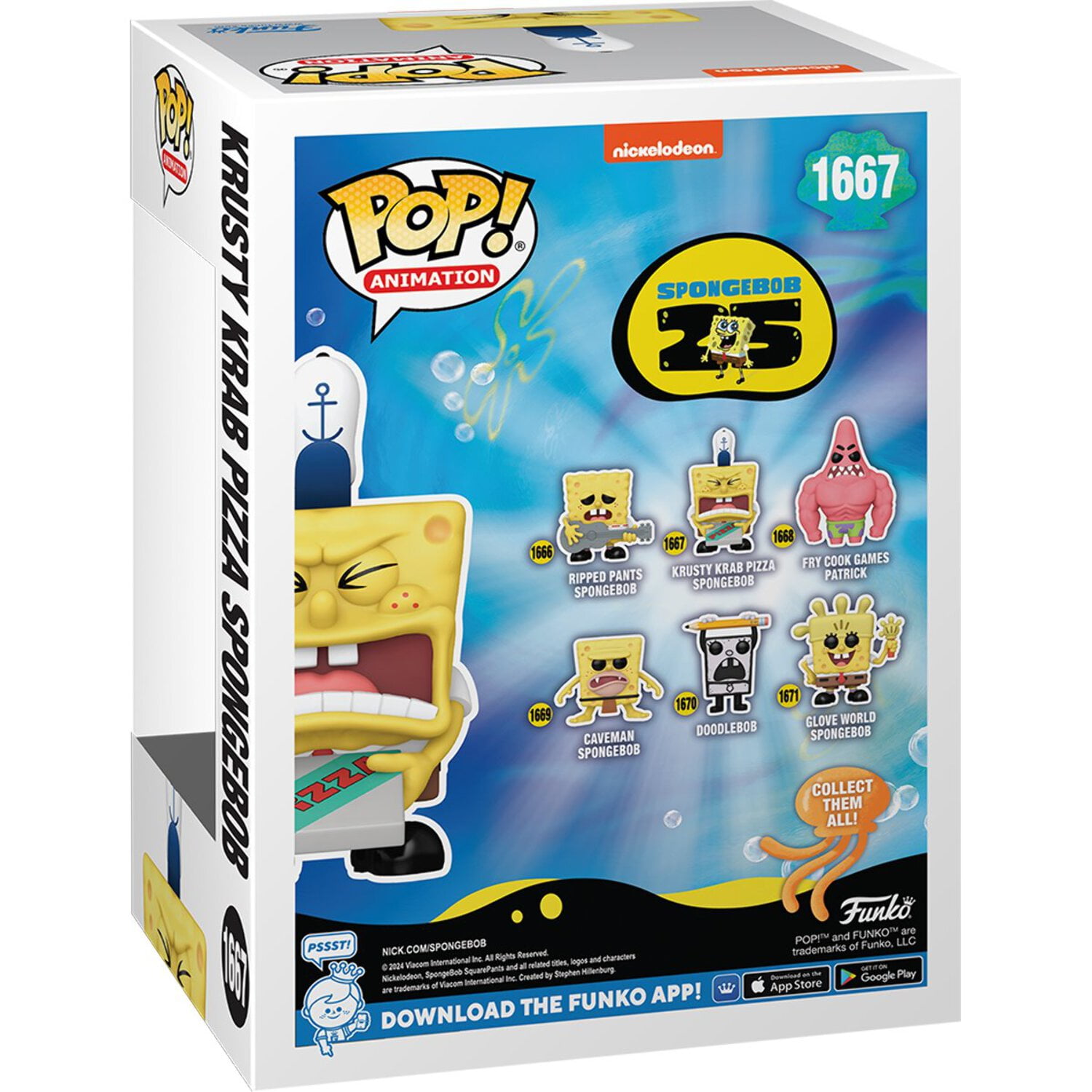 SpongeBob 25th Anni. Krusty Krab Pizza SpongeBob Pop! Vinyl