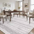 thumbnail image 5 of SIXHOME 5'x7' Machine Washable Area Rug Soft Non-Slip Geometric Indoor Rug for Living Room Gray, 5 of 11