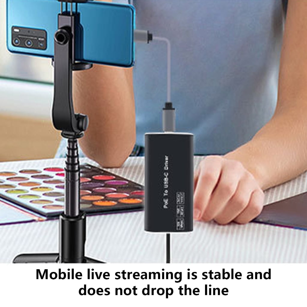 POE to USB C Adapter Converter For Power And Data Transfer Without Other Adapter