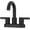 Matte Black, variant on Pfister Lg48-Bi0 Brislin 1.2 GPM Centerset Bathroom Faucet - Chrome