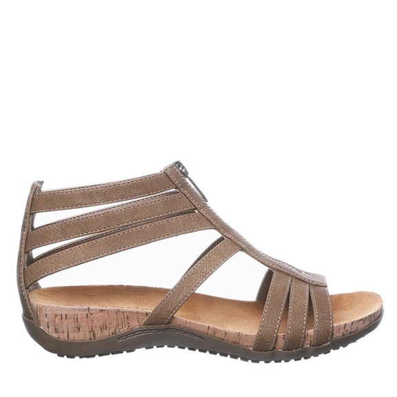 BEARPAW Women's Layla Brown Size 9.5 | Women's Sandal | Women's Shoe | Comfortable & Lightweight
