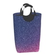 thumbnail image 2 of KLL Violet Glitter Laundry Hamper,Large Canvas Fabric Lightweight Storage Basket Toy Organizer Dirty Clothes Collapsible Waterproof, 2 of 6