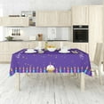 thumbnail image 4 of XAJAT 54‘‘x120'' Happy Birthday Rectangle Tablecloth, Cotton Linen Table Covers with Cake and Candle Prints, 4 of 4